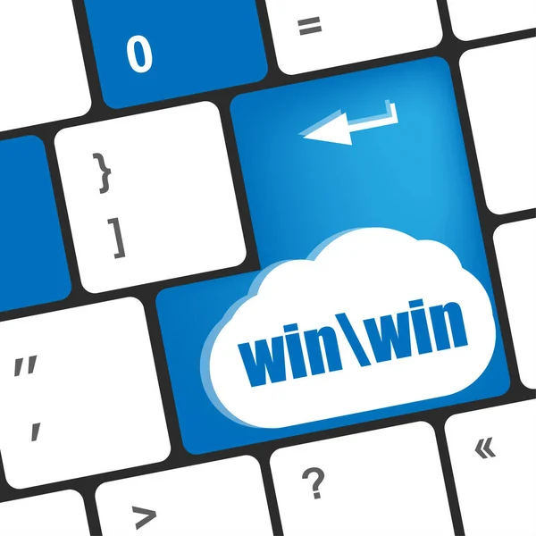 Win Taste Auf Der Tastatur Des Computers — Stockfoto