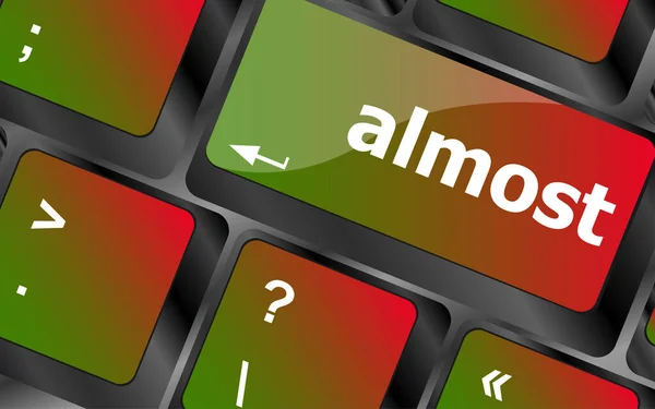 Almost Words Concept Key Keyboard — Stock Photo, Image