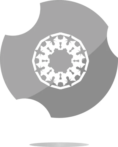 Design Elements Web Icon Button Isolated White — Stock Photo, Image
