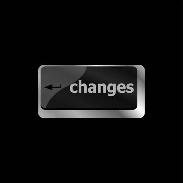 Changements Concept Avance Avec Touche Sur Clavier — Photo