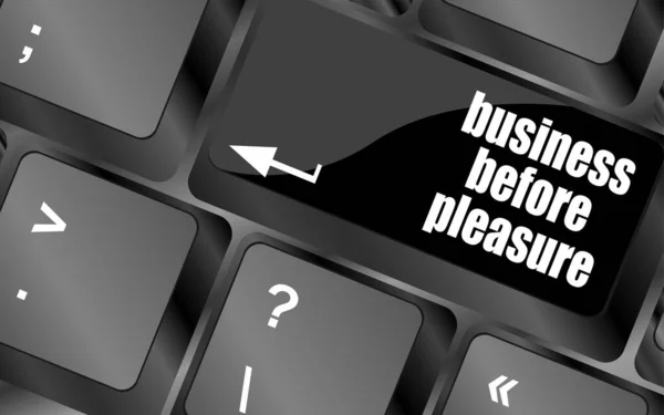 Business Pleasure Button Computer Keyboard Key — Stock Photo, Image