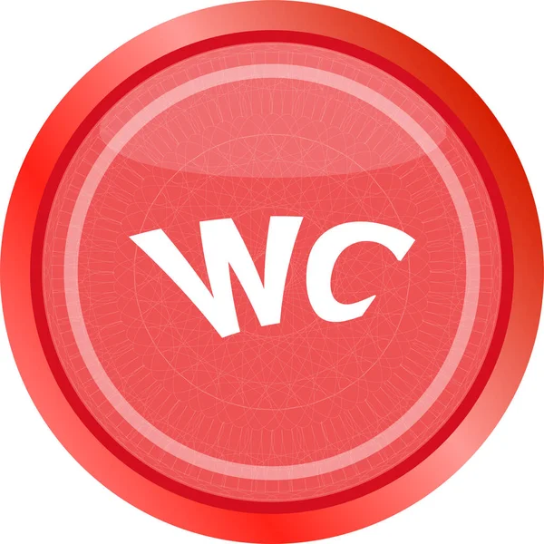 Icon Web Button Isolated White — Stock Photo, Image