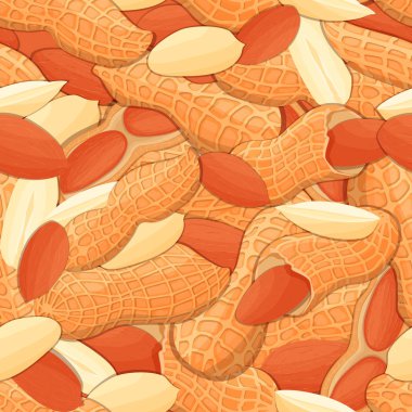 Vektör seamless modeli fıstık fındık.