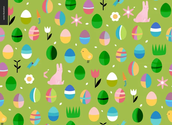 Seamless Easter pattern — Stock Vector