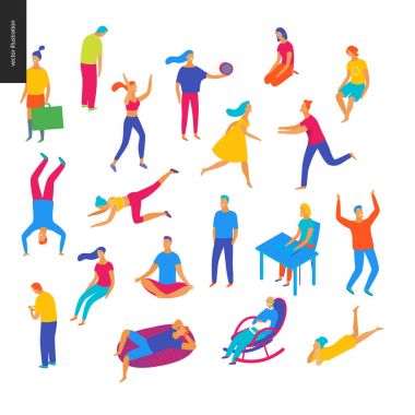 Vektör resimli kişi