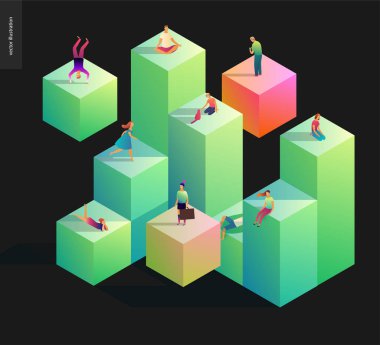 Ağ kavramı vektör çizim