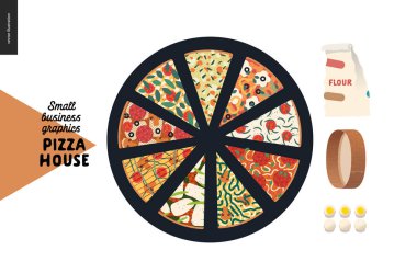 Pizza evi - küçük işletme grafikleri - menü simgesi