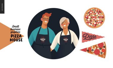 Pizza evi - küçük işletme grafikleri - şirket simgesi hakkında