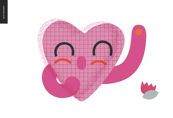 Happy heart - Valentine graphics — Stock Vector