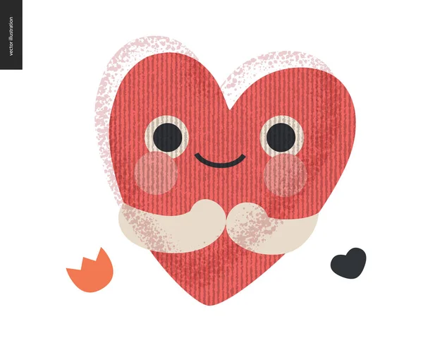 Happy heart - Graphiques de Saint-Valentin — Image vectorielle