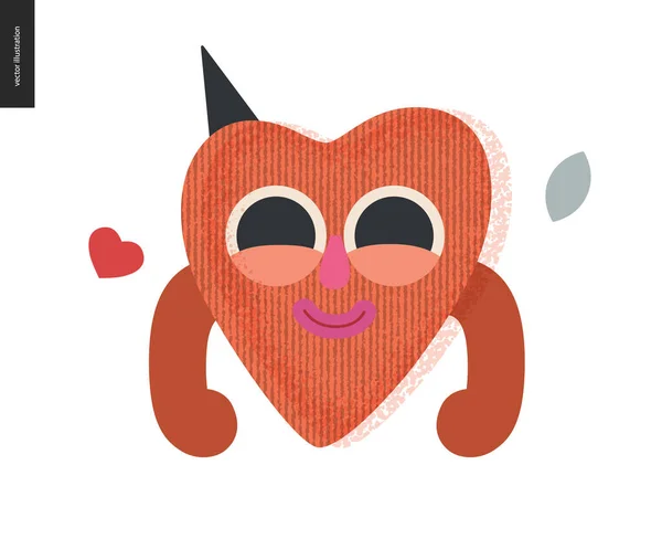 Happy heart - Graphiques de Saint-Valentin — Image vectorielle