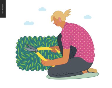 Bahçe işçileri, bahar