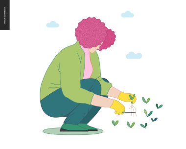 Bahçe işçileri, bahar