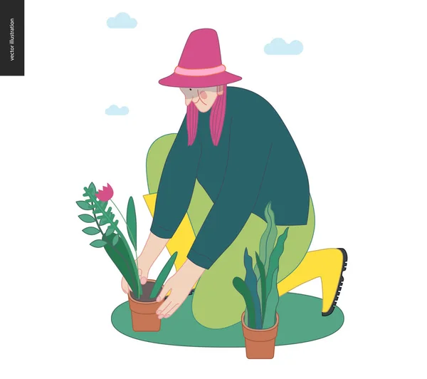 Jardinage, printemps — Image vectorielle