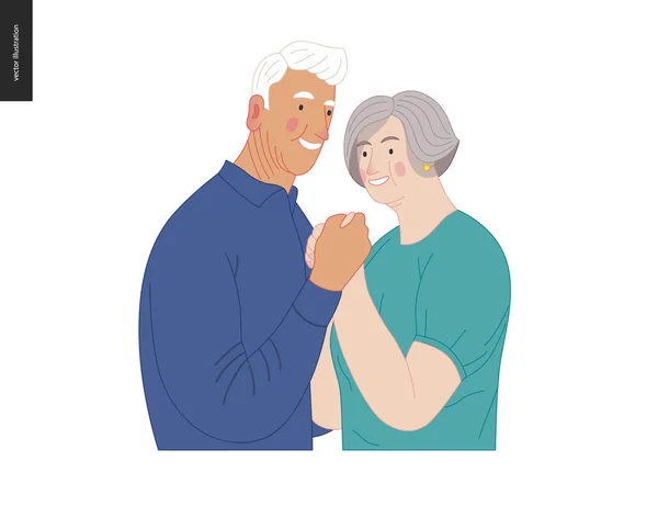 Sağlık sigortası - Yaşlı vatandaşların sağlık planı — Stok Vektör