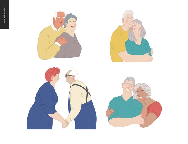 Assurance maladie - régime de soins de santé pour personnes âgées — Image vectorielle