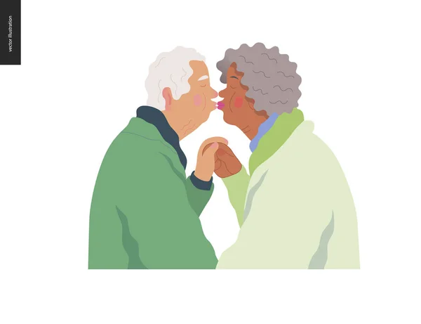 Assurance maladie - régime de soins de santé pour personnes âgées — Image vectorielle