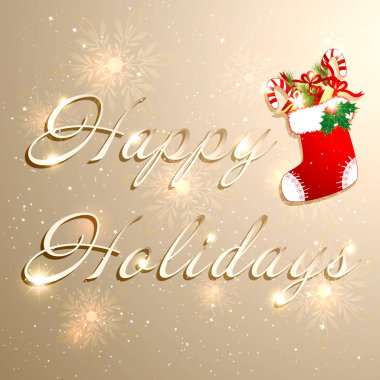 Altın Noel tatil arka plan