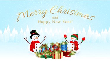 Kardan adam ve X'mas Noel arka plan sunar