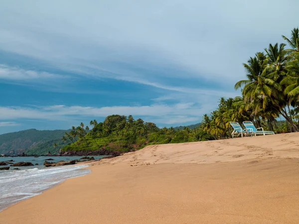 Belle plage de paysage à Goa en Inde — Photo