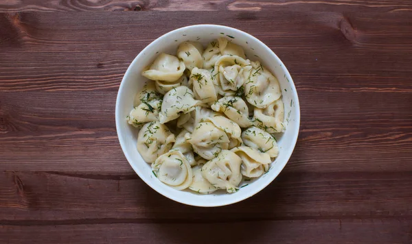 Ravioli em uma bandeja — Fotografia de Stock