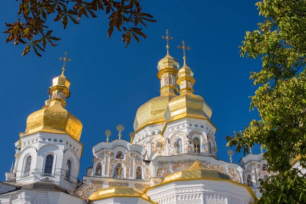 Kathedraal van de veronderstelling van Kiev Pechersk Lavr — Stockfoto
