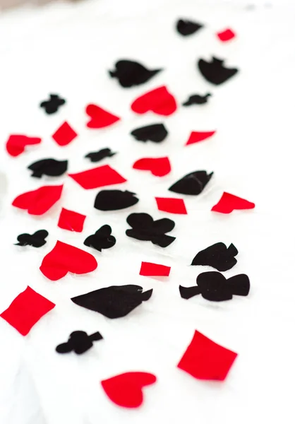 Známky z hrací karty — Stock fotografie