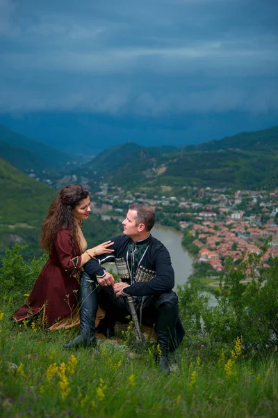 Мужчина и женщина в Грузии — стоковое фото