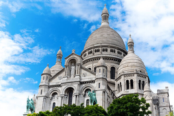 Catholic temple, on the hill of Montmartre in Paris