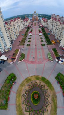 Kiev Panoraması. Obolon quadrocopter üzerinden