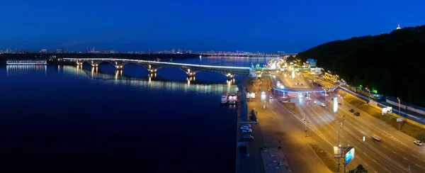 Панорама Киева от квадрокоптера — стоковое фото