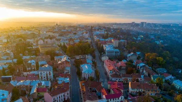 Chernivtsi from above — Stock Photo, Image