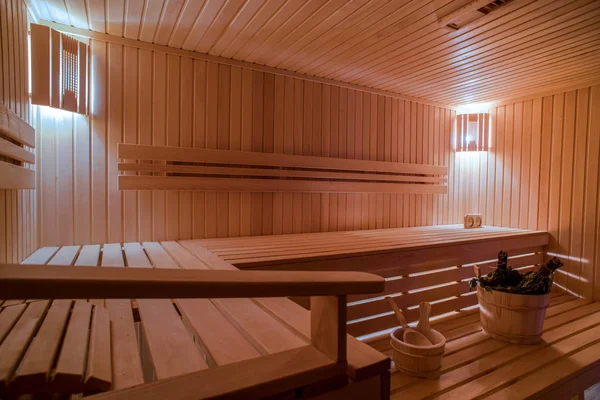 Sauna aus Holz — Stockfoto