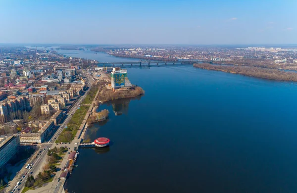 Città Dnieper vista aerea — Foto Stock