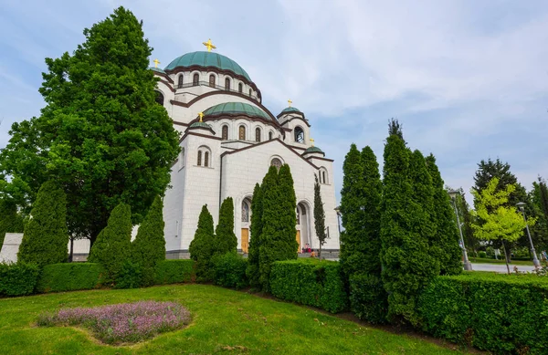 Orthodoxe kerk in de stad Belgrado. Serbi — Stockfoto