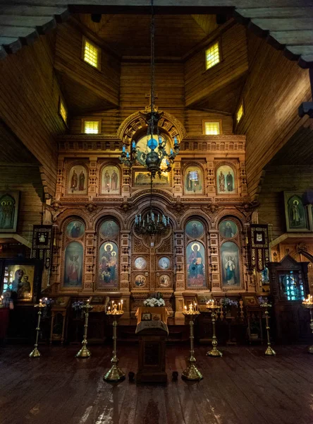 Tanrı 'nın Annesi Kazan Simgesi Kilisesi. Vyritsa — Stok fotoğraf