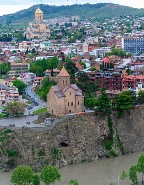 Панорама Тбилиси с высоты . — стоковое фото