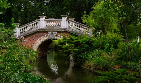 Ancient Bridge Park Paris France — Stock Photo, Image