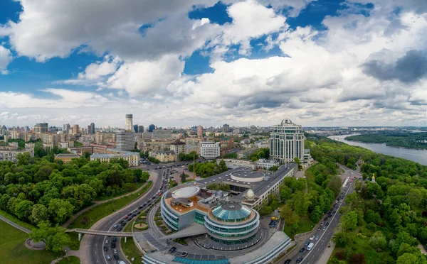 Letecký Výhled Město Kyjev Ukrajina — Stock fotografie