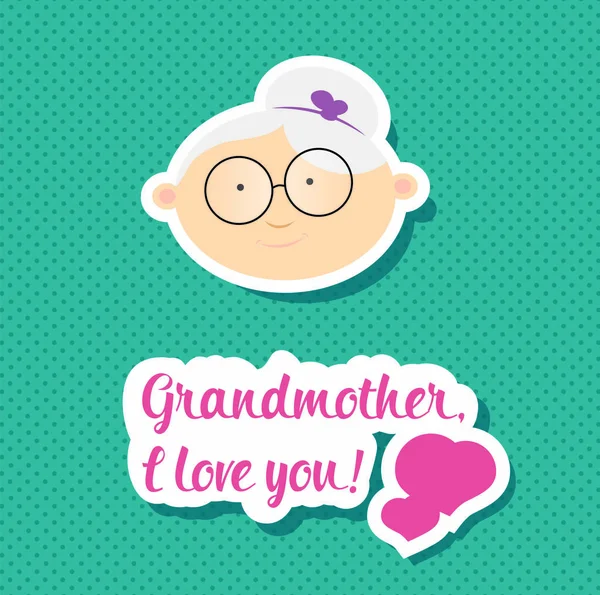 Abuela Te amo — Vector de stock