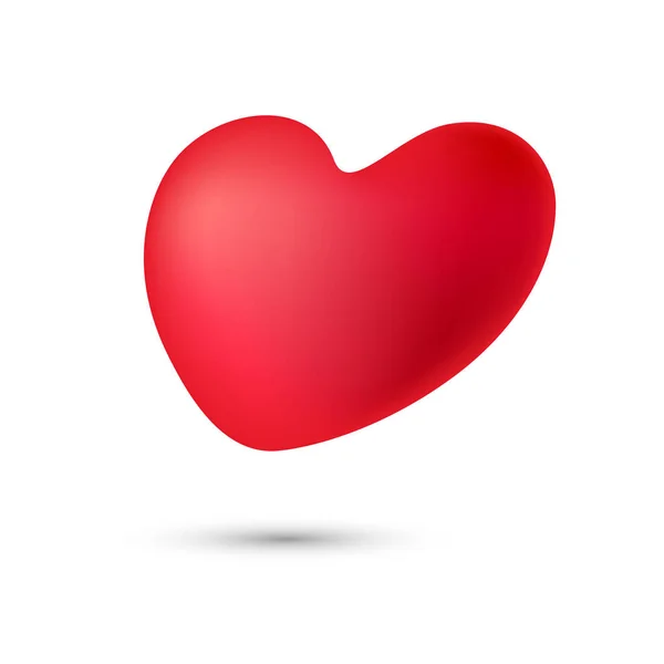 Ícone - coração vermelho dinâmico — Vetor de Stock