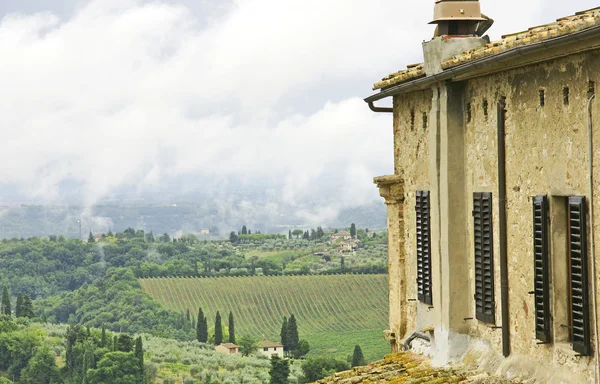 Vista de san gimignano, Toscana, Italia — Stockfoto