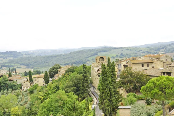 Vista de San Gimignano, Toscana, Italia — Foto de Stock