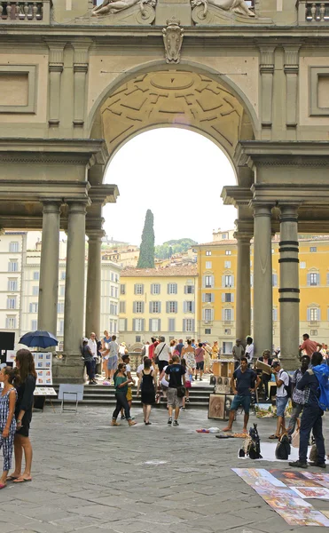 Pohled z Florencie, Toskánsko, Itálie — Stock fotografie
