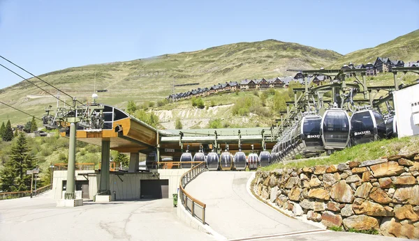 Gondolas in Baqueira Beret, Lleida, Catalunya, Spain — стокове фото