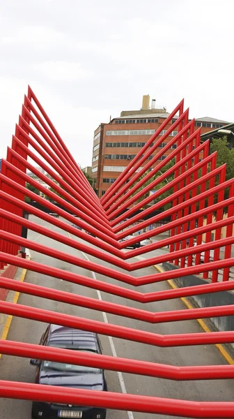 Ornamental structure in an avenue of Barcelona — Stock Photo, Image