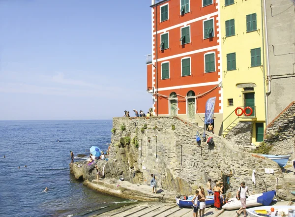 Riomaggiore, Cinque Terre, La Spezia, Italia — Foto Stock