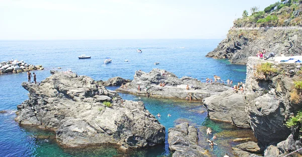 Manarola, cinque terre görünümünü, — 스톡 사진