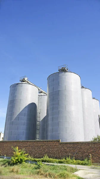 Silos Cereali Sidamn Lleida Maggio 2014 Catalogna Spagna — Foto Stock