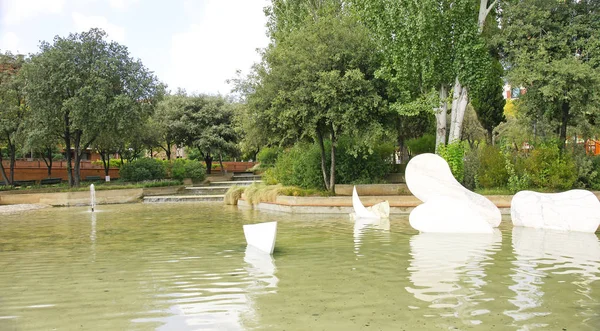 Jardins da Plaza Soller em Barcelona — Fotografia de Stock